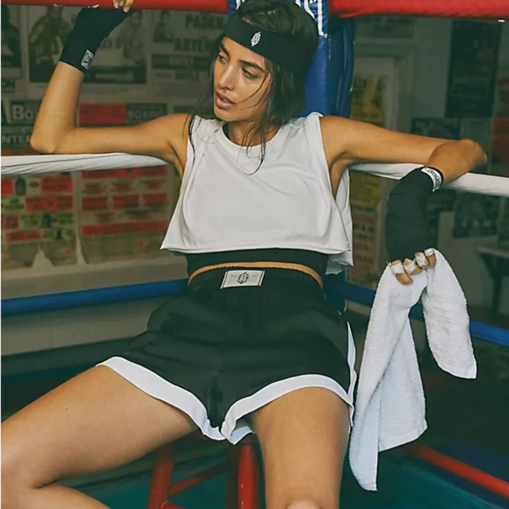 rare nwot free people x everlast satin shorts size XS